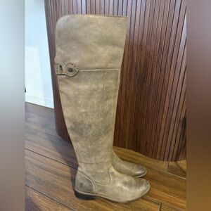 Frye woman’s Over the Knee riding pull on boots leather size 7.5